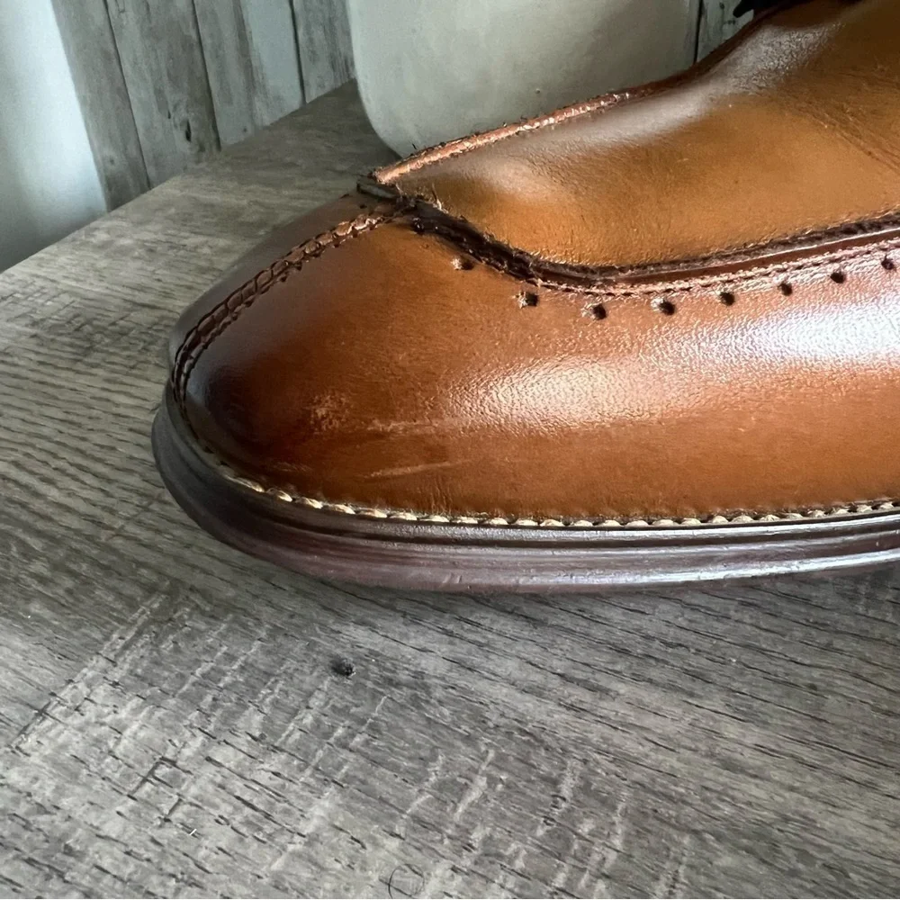 Stacy Adams Baldwin Moc Toe Double Monk Strap 25188 Size 13 Mens